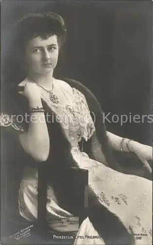 Adel Preussen Prinzessin Eitel Friedrich Kat. Koenigshaeuser