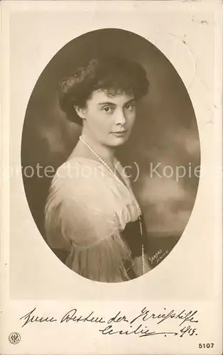 Adel Preussen Kronprinzessin Cecilie Kat. Koenigshaeuser