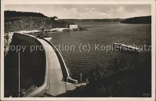 Staudamm Pumpspeicherkraftwerk Saaletalsperre  Kat. Gebaeude