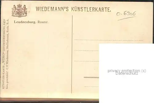 Verlag WIRO Wiedemann Nr. 2491 Leuchtenburg Remter Kat. Verlage