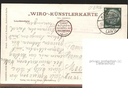 Verlag WIRO Wiedemann Nr. 2429 C Leuchtenburg Kat. Verlage