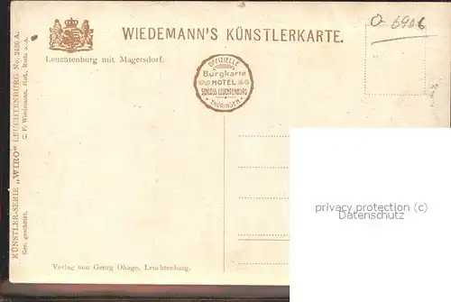 Verlag WIRO Wiedemann Nr. 2426 A Leuchtenburg Magersdorf Kat. Verlage