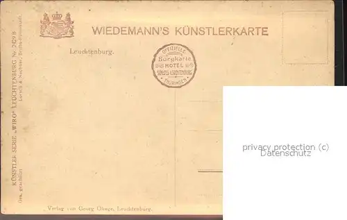 Verlag WIRO Wiedemann Nr. 2429 B Leuchtenburg Kat. Verlage