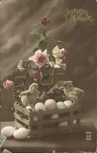 Rosen Kueken Ostern  Kat. Pflanzen