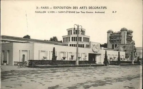 Exposition Arts Decoratifs Paris 1925 Pavillon Lyon-Saint-Etienne /  /