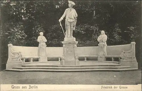 Friedrich II der Grosse Denkmal Berlin Kat. Kaiser