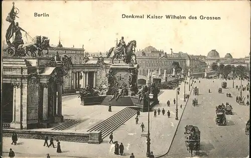 Wilhelm I Denkmal Berlin Feldpost Kat. Persoenlichkeiten