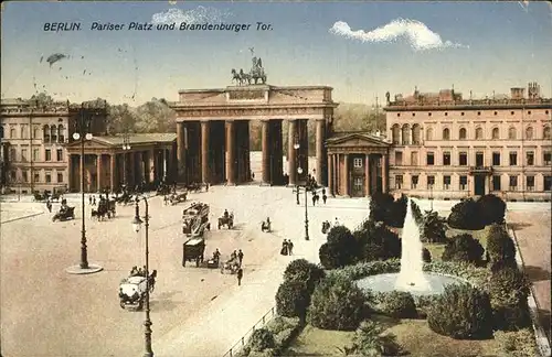 Brandenburgertor Berlin Pariser Platz  Kat. Gebude und Architektur