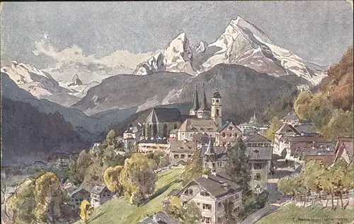 Compton E. H. Nr. 4 Berchtesgaden / Kuenstlerkarte /