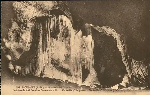 Hoehlen Caves Grottes St. Cezaire Alcove Kat. Berge