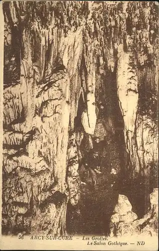 Hoehlen Caves Grottes Arcy Sur Cure Salon Gothique Kat. Berge