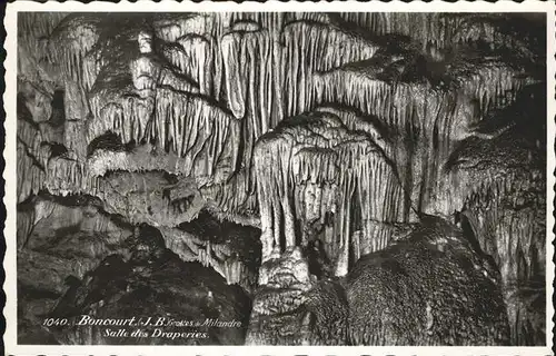 Hoehlen Caves Grottes Boncourt Salle des Draperies Kat. Berge