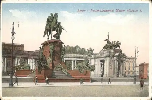Wilhelm I Nationaldenkmal Berlin  Kat. Persoenlichkeiten