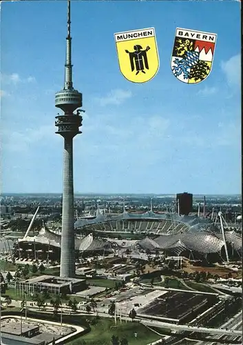 Olympia Stadion Olympiaturm Muenchen Kat. Sport