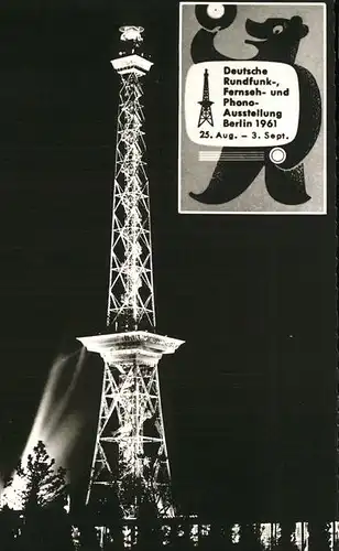 Funkturm Berlin Deutsche Rundfunkausstellung Kat. Bruecken