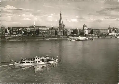 Schiffe Duesseldorf Rheinpartie Kat. Schiffe