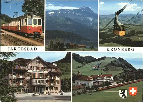 Bergbahn Seilbahn Jakobsbad Kronberg Kat. Bergbahn