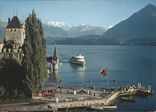 Schiffe Oberhofen Thunersee Schloss  Kat. Schiffe