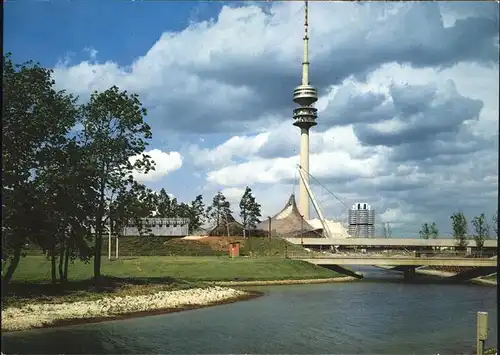 Funkturm Muenchen Olympiapark BMW Hochhaus Kat. Bruecken