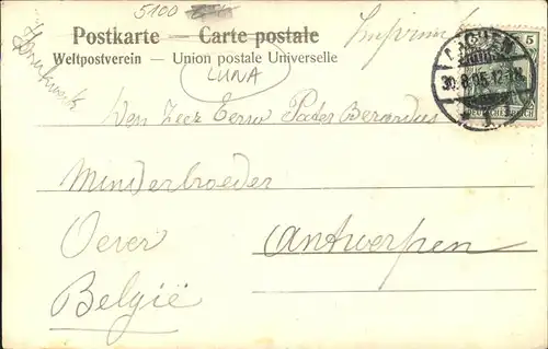Lunakarte Nr. 3368 Aachen Dom  Kat. Verlage