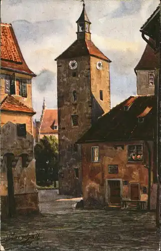 Marschall Vinzenz Nr. 865 Lindau Bodensee Peterskirchturm und Glocke Kat. Kuenstlerkarte