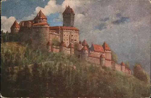 Hoffmann Heinrich Haut Koenigsbourg Nr. 10 Kat. Kuenstlerkarte