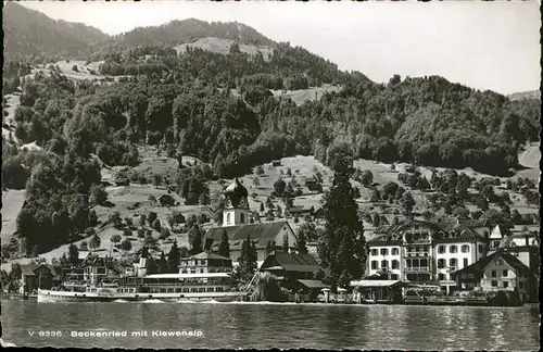 Dampfer Seitenrad Beckenried Klewenalp Kat. Schiffe