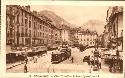 Grenoble Place Grenette Strassenbahn Kat. Grenoble