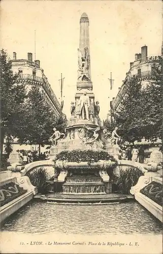 Lyon France le Monument Carnot Kat. Lyon