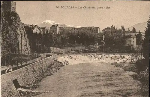 Lourdes Hautes Pyrenees Les Chutes du Gave Kat. Lourdes