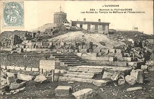 Puy de Dome Les Ruines du Temple de Mercure Kat. Neuville