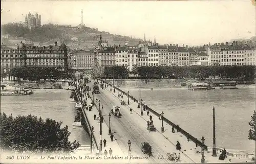 Lyon France le Pont Lafayette Kat. Lyon