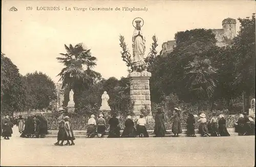 Lourdes Hautes Pyrenees La Vierge Couronnee de l Esplanade Kat. Lourdes