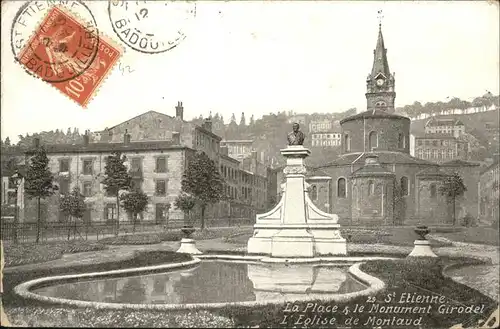 Saint Etienne Loire la Place le Monument Girodel Kat. Saint Etienne