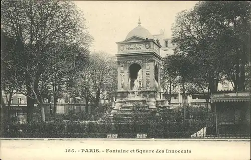 Paris Fontaine et Square des Innocents Kat. Paris