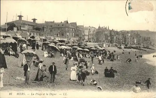 Mers les Bains la Plage la Digue Kat. Mers les Bains