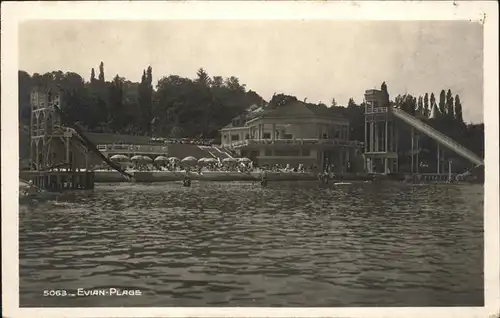 Evian les Bains Haute Savoie Plage Kat. Evian les Bains