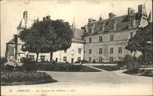 Amboise la Terrasse du Chateau Kat. Amboise