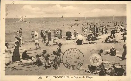 Trouville sur Mer la Plage Kat. Trouville sur Mer