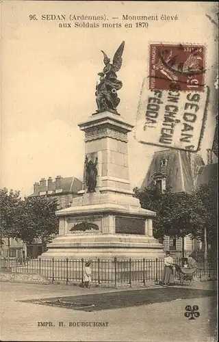 Sedan Ardennes Monument eleve aux Soldats morts en 1870 Kat. Sedan