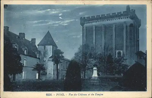 Pons Chateau Donjon Kat. Pons