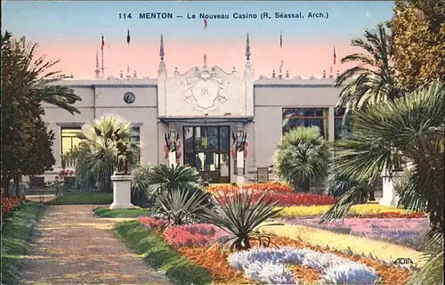 Menton Alpes Maritimes Le Nouveau Casino Kat. Menton