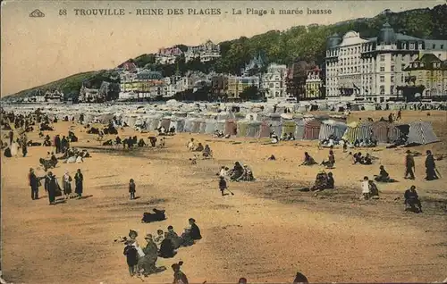 Trouville sur Mer la Plage Kat. Trouville sur Mer