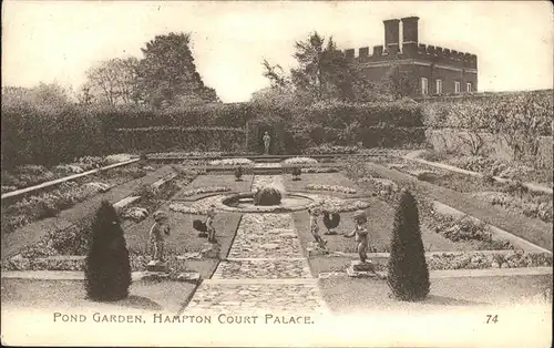 Hampton Court Pond Garden Hampton Court Palace Kat. Herefordshire County of