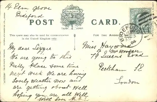 Clovelly Bay Post Office Kat. Torridge