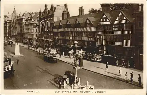 London Old Staple Inn Kat. City of London