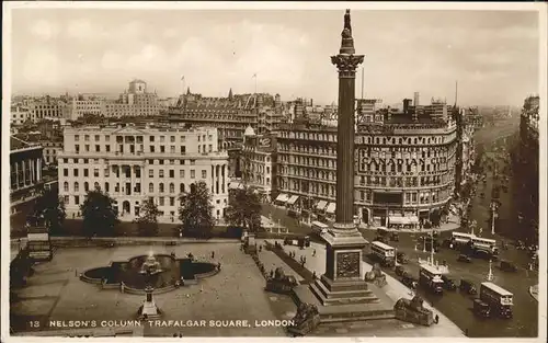 London Nelson s Column Trafalgar Square Kat. City of London