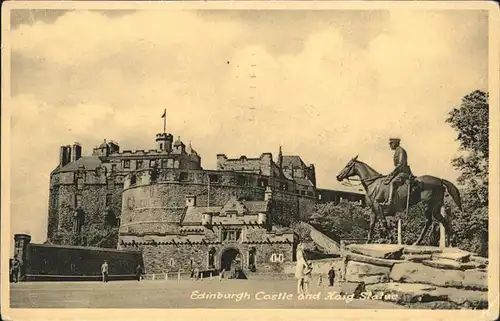 Edinburgh Edinburgh Castle Haig Statue Kat. Edinburgh