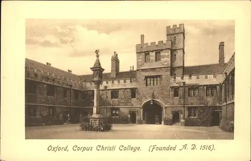 Oxford Oxfordshire Corpus Christi College / Oxford /Oxfordshire