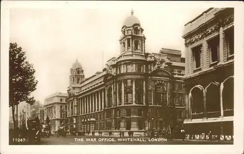 London The War Office Whitehall Kat. City of London